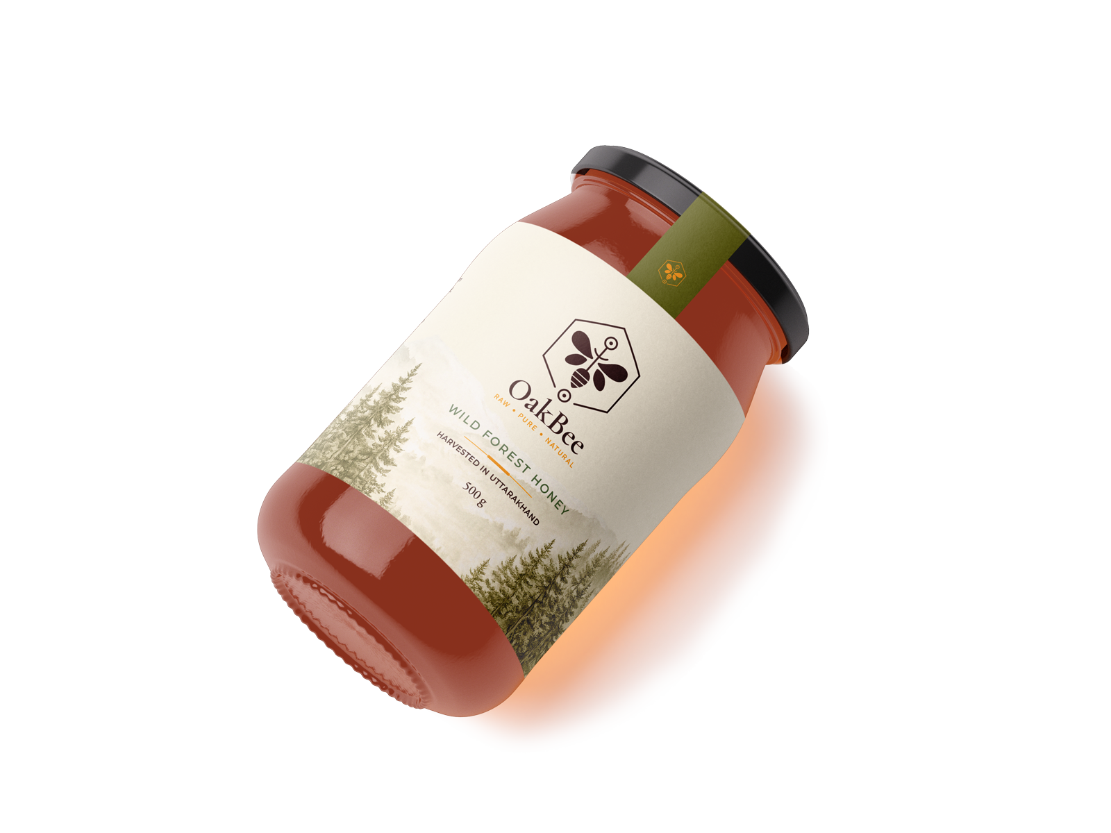 OakBee Wildflower Honey jar