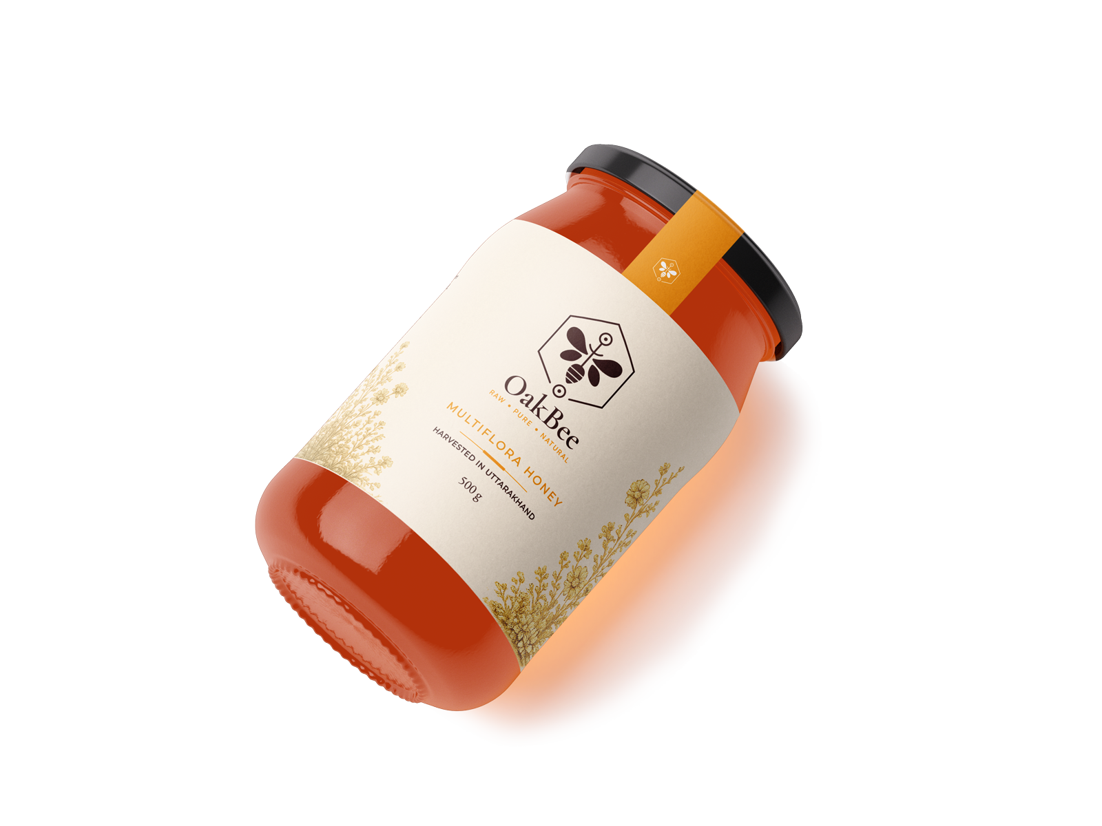 OakBee Multiflora Honey jar